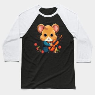 Hamster Playing Violin Baseball T-Shirt